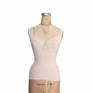 Ruby Ribbon Women's Cream Shape Wear Camisole 34 Pin Up Coquette Matte Beige